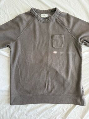 Men's Obey Propaganda Brown Crewneck Pocket Sweatshirt L Earthtone Goblincore